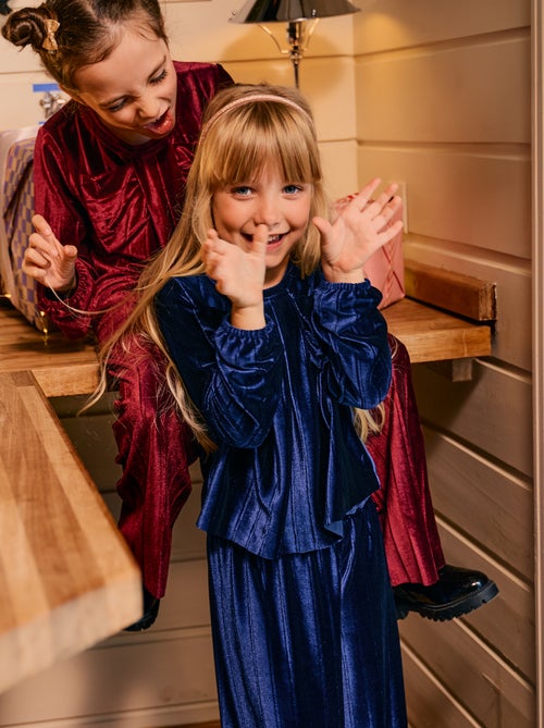 Top in maglia velvet a coste con nodo tinta unita - Kiabi