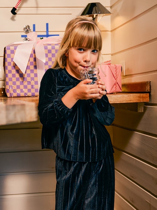 Top in maglia velvet a coste con nodo tinta unita - Kiabi