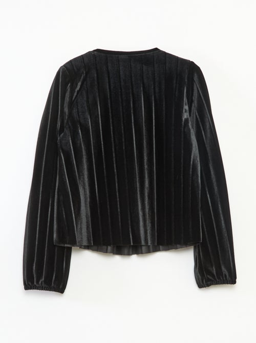 Top in maglia velvet a coste con nodo tinta unita - Kiabi