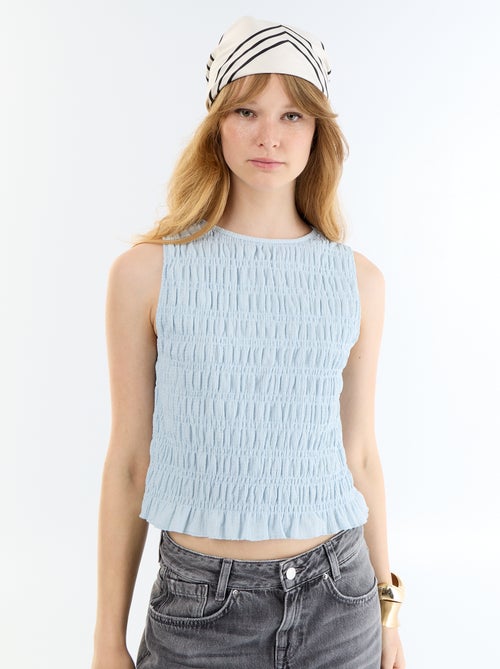 Top in maglia waffle senza maniche - Kiabi Top in maglia waffle senza maniche - Kiabi