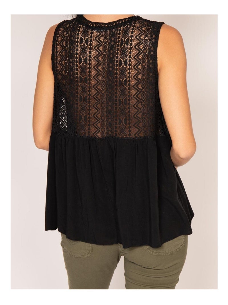 Top in pizzo FLOA Nero - Kiabi