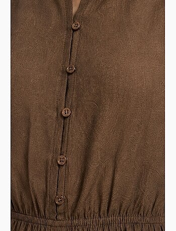 Top jacquard testurizzato peplo mixray