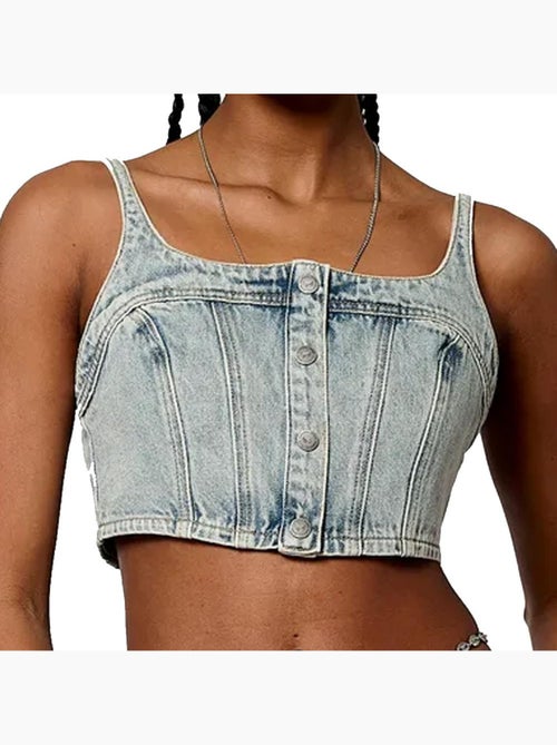 Top Jeans Donna Kaporal - Kiabi Top Jeans Donna Kaporal - Kiabi