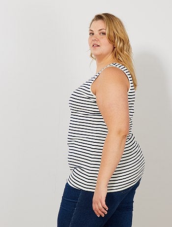 Top jersey collo a U - Kiabi