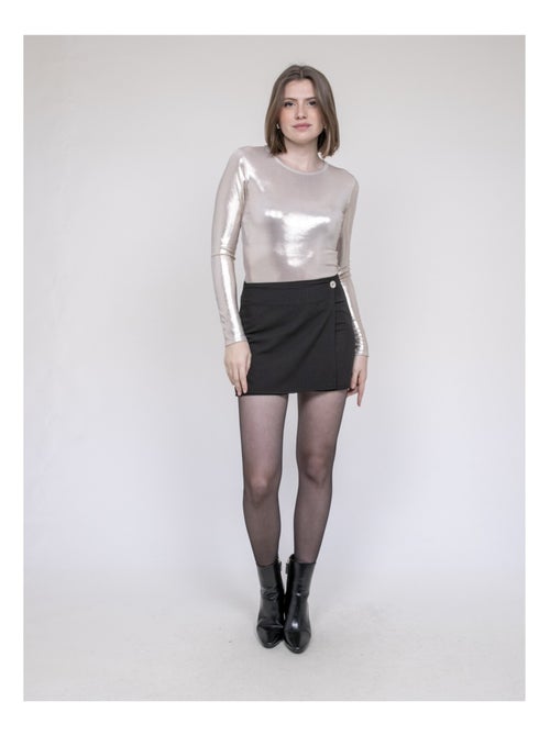 Top metallizzato a maniche lunghe FLEURA - Kiabi