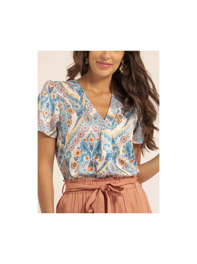 Top motifs FEZINE Blu - Kiabi