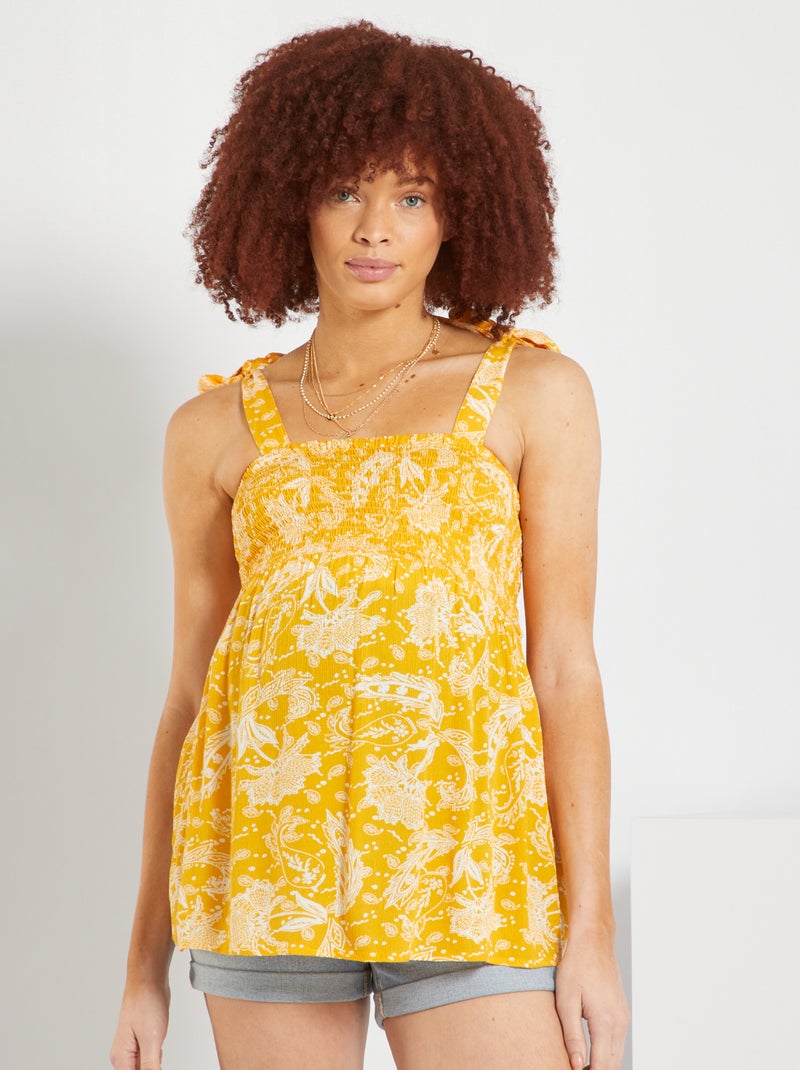 Top premaman smock GIALLO - Kiabi