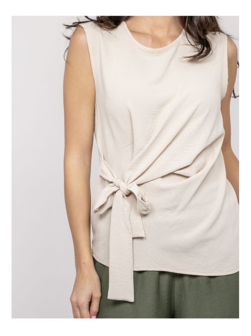 Top senza maniche con nodo FELIZE - Kiabi