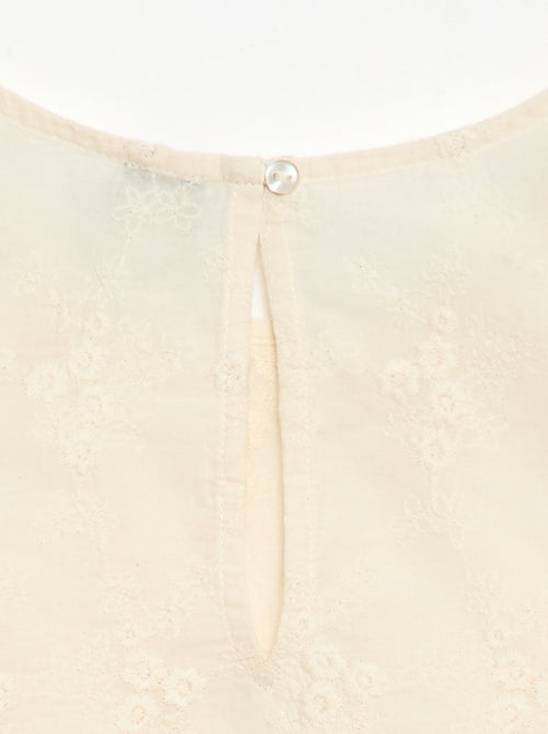 Top senza maniche con ricamo all over - Kiabi