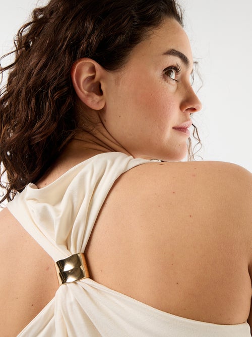 Top senza maniche con scollo drappeggiato - Kiabi