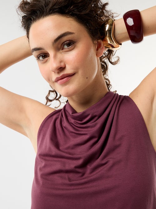 Top senza maniche con scollo drappeggiato - Kiabi