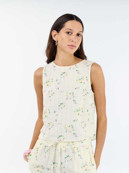 Top senza maniche con scollo rotondo - Kiabi