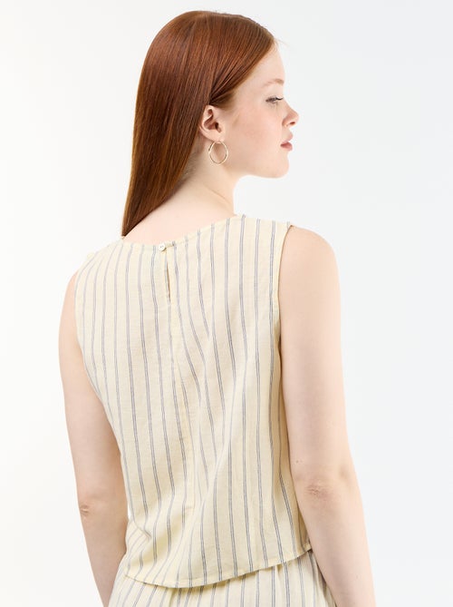 Top senza maniche con scollo rotondo - Kiabi