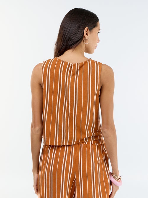 Top senza maniche con scollo rotondo - Kiabi