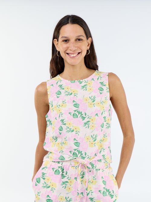 Top senza maniche con scollo rotondo - Kiabi