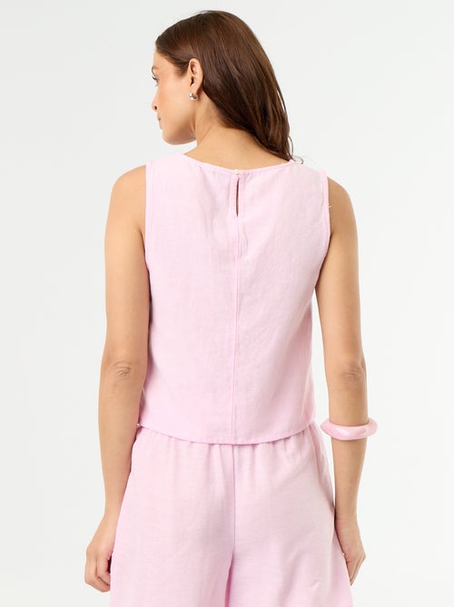 Top senza maniche con scollo rotondo - Kiabi Top senza maniche con scollo rotondo - Kiabi