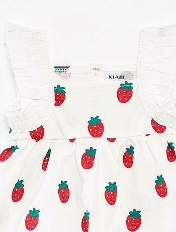 Top senza maniche con volant