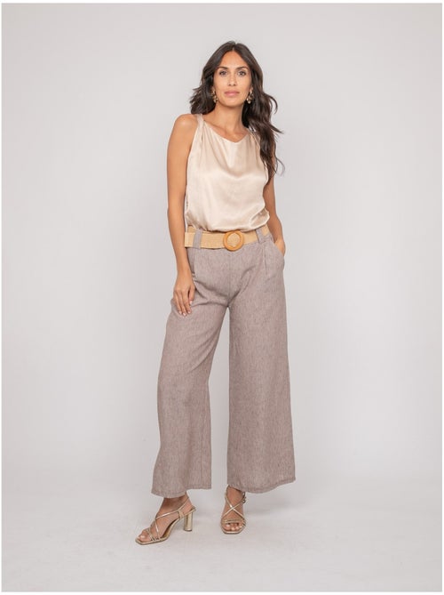 Top senza maniche effetto satin FARESSIE - Kiabi Top senza maniche effetto satin FARESSIE - Kiabi