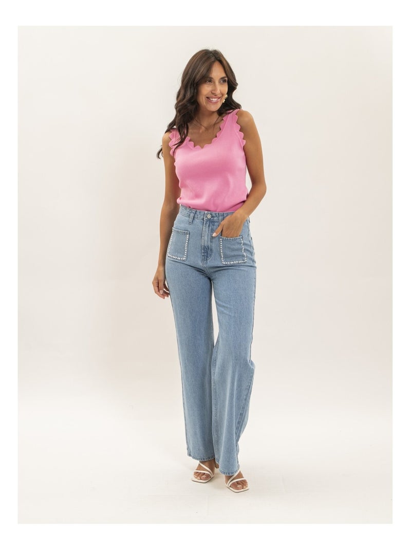 Top senza maniche FATEL Rosa - Kiabi