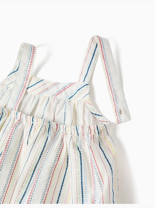 Top senza maniche in cotone con a righe etniche B&S - Kiabi Top senza maniche in cotone con a righe etniche B&S - Kiabi