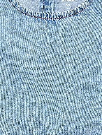 Top senza maniche in denim