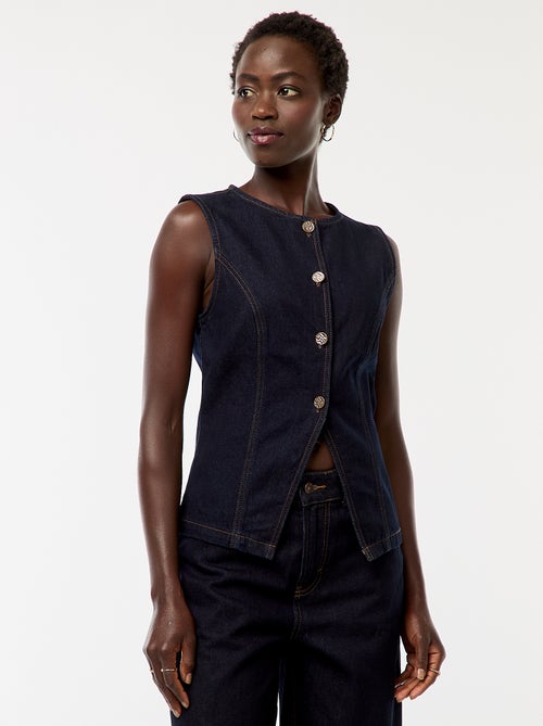 Top senza maniche in denim - Kiabi