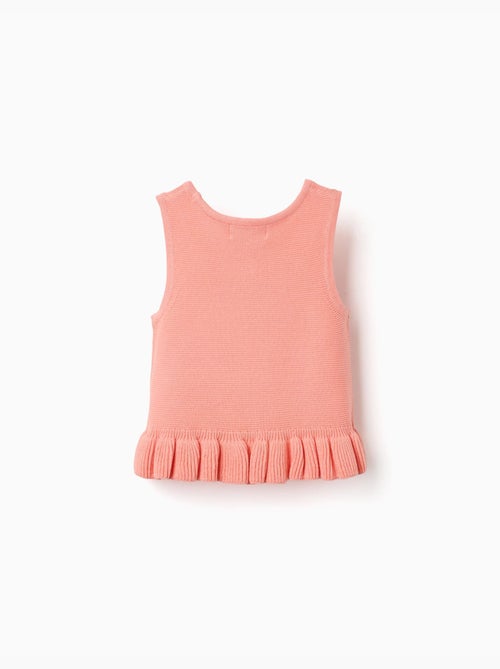 Top senza maniche in maglia con volant - Kiabi