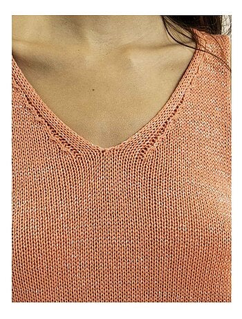 Top senza maniche in maglia lurex KENATRA