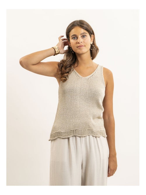 Top senza maniche in maglia lurex KENATRA - Kiabi