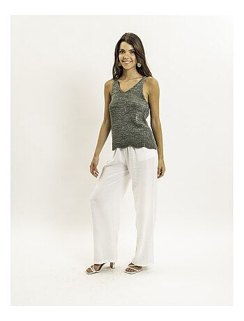 Top senza maniche in maglia lurex KENATRA