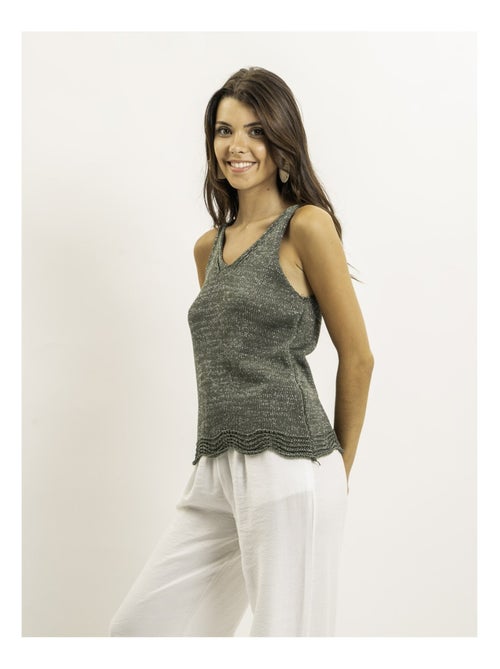 Top senza maniche in maglia lurex KENATRA - Kiabi