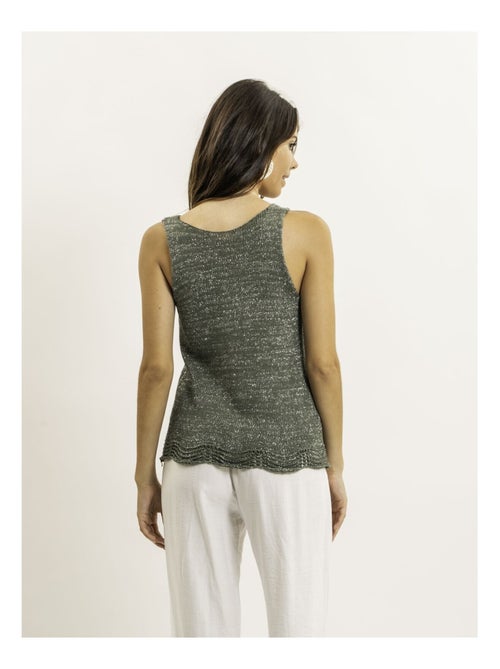 Top senza maniche in maglia lurex KENATRA - Kiabi