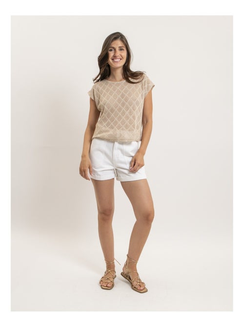 Top senza maniche in maglia traforata FEPIRA - Kiabi