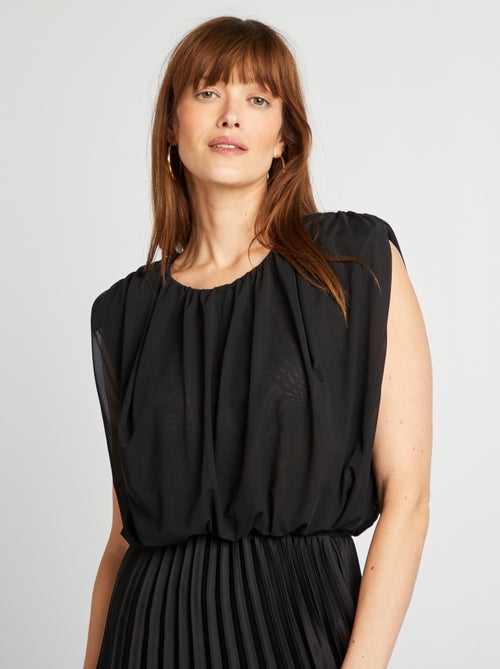 Top senza maniche in voile plissettato - Kiabi