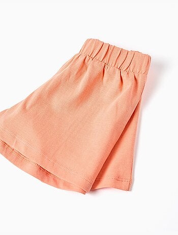 Top senza maniche + pantaloncini in cotone