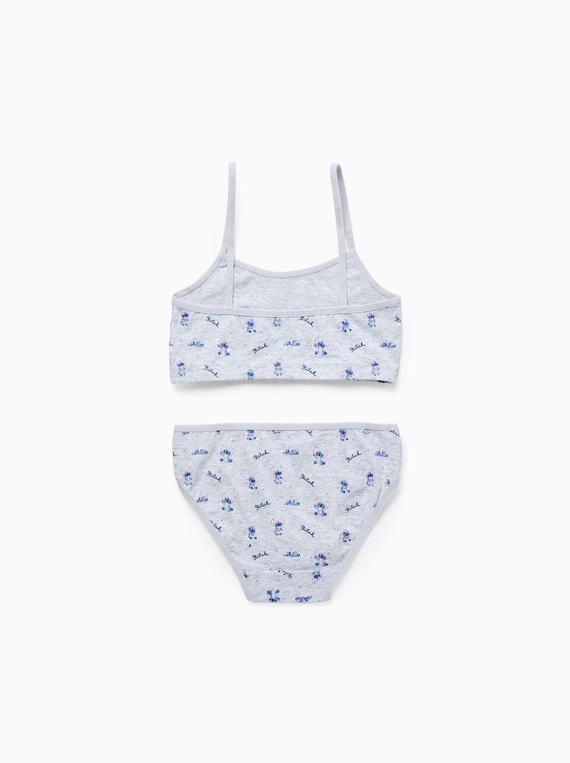 Top + slip 'stitch' Grigio chiaro - Kiabi