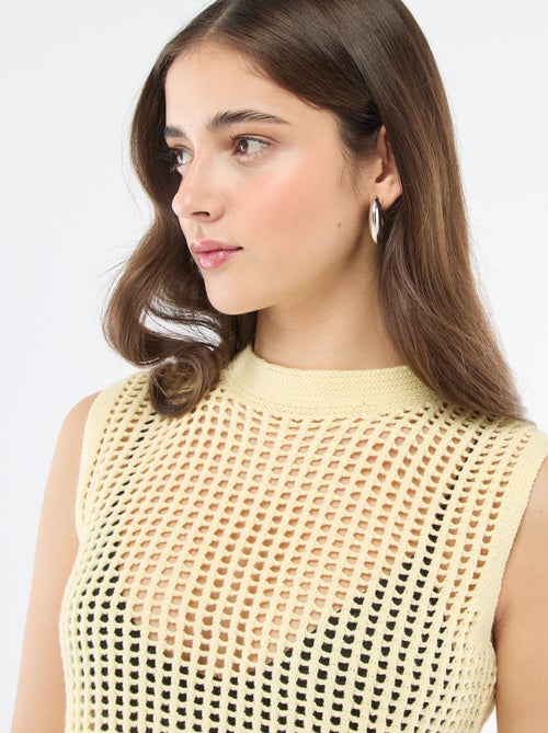 Top smanicato all'uncinetto - Kiabi