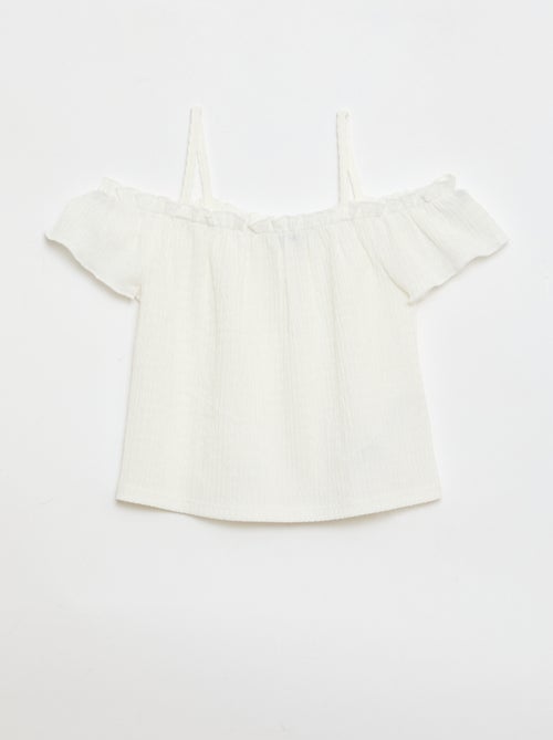 Top smockato con spalline sottili - Kiabi