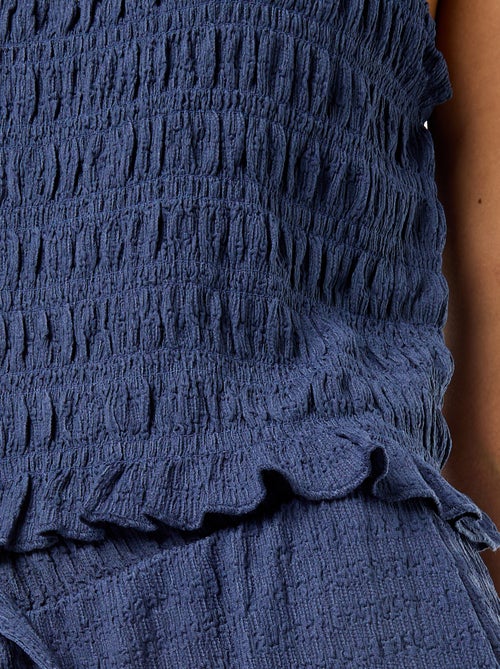 Top smockato senza maniche - Kiabi