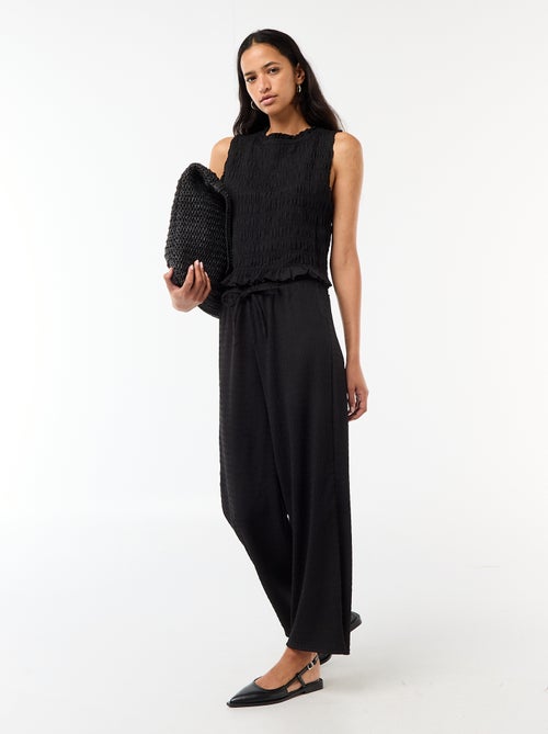 Top smockato senza maniche - Kiabi