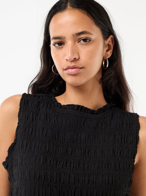 Top smockato senza maniche - Kiabi