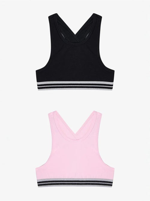 Top sport glitterati, confezione da 2 penti - Kiabi Top sport glitterati, confezione da 2 penti - Kiabi