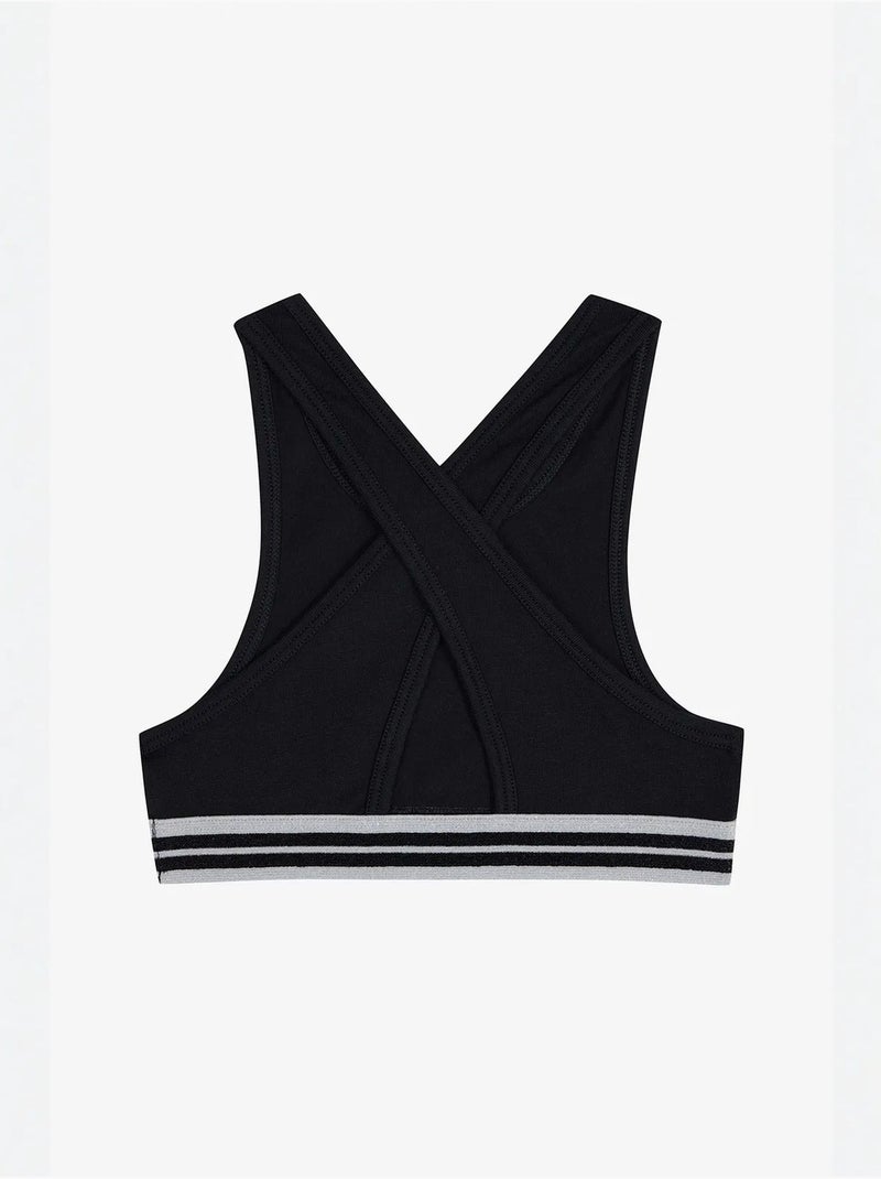 Top sport glitterati, confezione da 2 penti Nero - Kiabi
