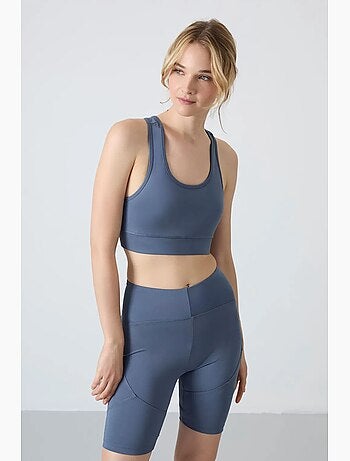 Top sportivo corto aderente senza maniche tommy