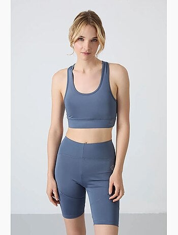 Top sportivo corto aderente senza maniche tommy