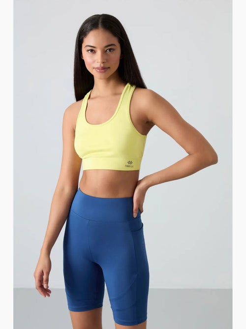 Top sportivo corto aderente senza maniche tommy - Kiabi Top sportivo corto aderente senza maniche tommy - Kiabi