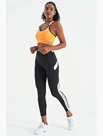 Top sportivo crop aderente senza maniche tommy