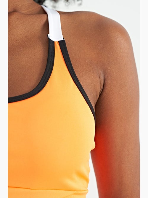 Top sportivo crop aderente senza maniche tommy - Kiabi