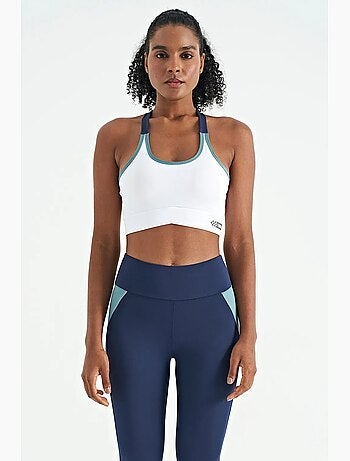 Top sportivo crop aderente senza maniche tommy