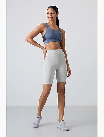 Top sportivo crop aderente senza maniche tommy